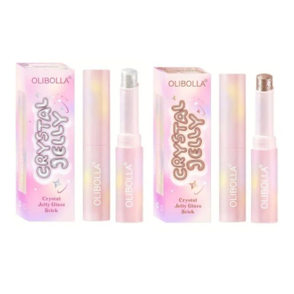 Crystal Jelly Glaze Stick Makeup 1x Rosy Gem 1x Starlit Sliver