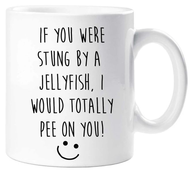 Stung By A Jellyfish Anniversary Valentine Boyfriend Girlfriend Gift Mug