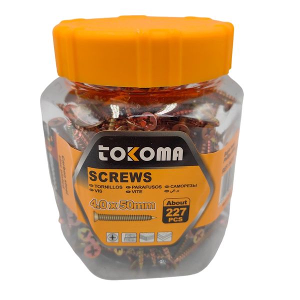 Tokoma 4.0 x 50mm Bugle Head Phillips Screws 227 PCS
