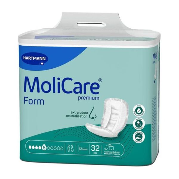 Molicare Form 5 Drop Pads Case - 128 Form Pads