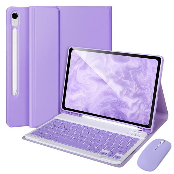 Case with Keyboard Mouse Compatible with Samsung Tab S10 FE 10.9- Black