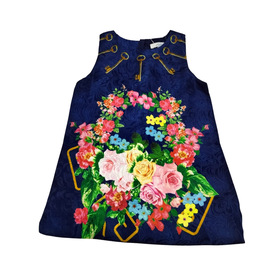 Elegant & Stylish Kids' Casual Summer Dresses - Navy Red Green Pink