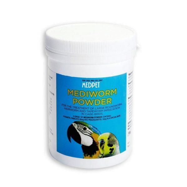 Mediworm Deworming Powder for Cage &amp; Aviary Birds 100g