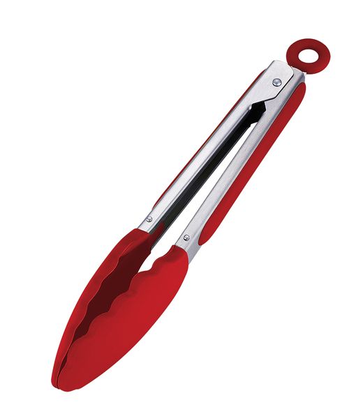 Berlinger Haus Heat Resistant Silicone Non-Stick Tong - Burgundy Metallic