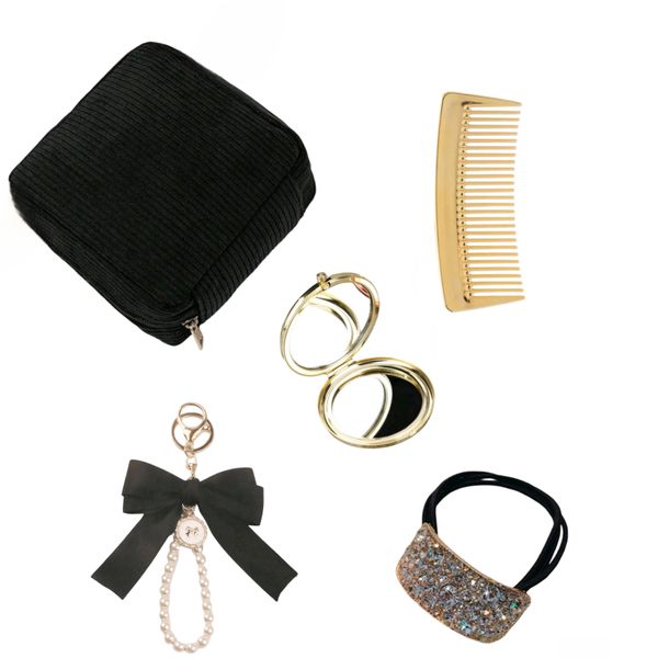 Ladies Sanitary Pouch and Accessories 5 Piece Set