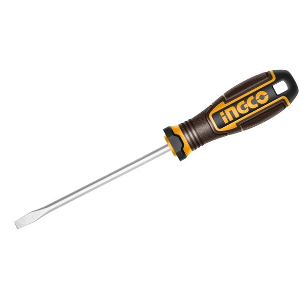 Ingco - Magnetic S2 Slotted Screwdriver (6.5 × 125 mm)
