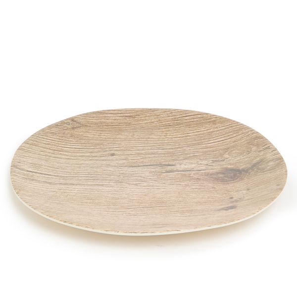 George &amp; Mason - Wood Look Melamine Side Plates - Set of 4