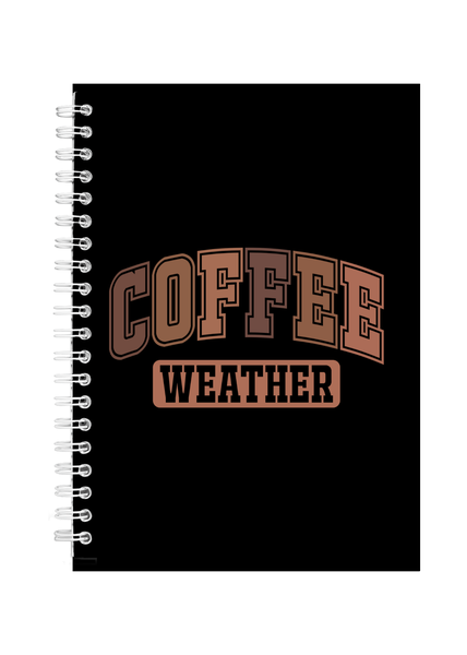 Coffee Weather Writing Book Notepad Notebook Gift A5 402