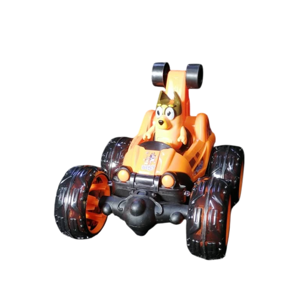 Bluey &amp; Bingo Family Stunt Vehicle Remot Car 360 Rotate