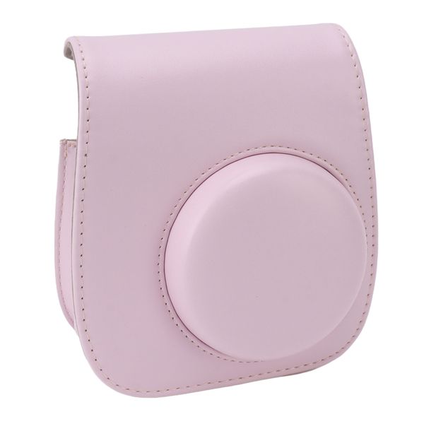 Pink travel PU case for instant camera