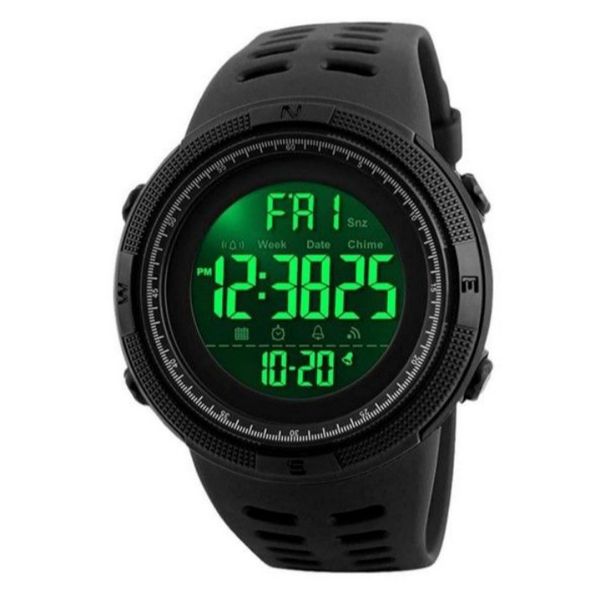 Men Black Sport Watch