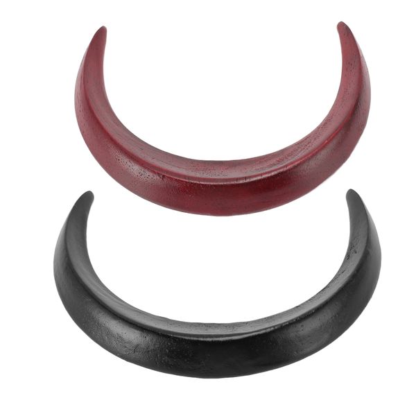 Folk Style Wooden Hairpin Moon Shape