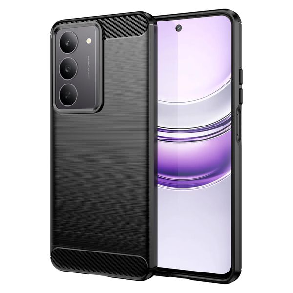 TPU Carbon Fibre Scratch &amp; Resistant Phone Cover Compatible with Realme C75