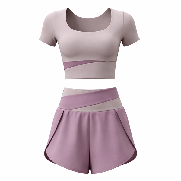Women's Lightweight Running Set - XXL - Purple - 2 Piece Set