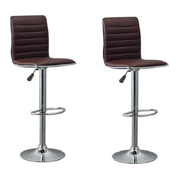 Bar / Kitchen Counter Stools - Set of 2 – Brown Colour