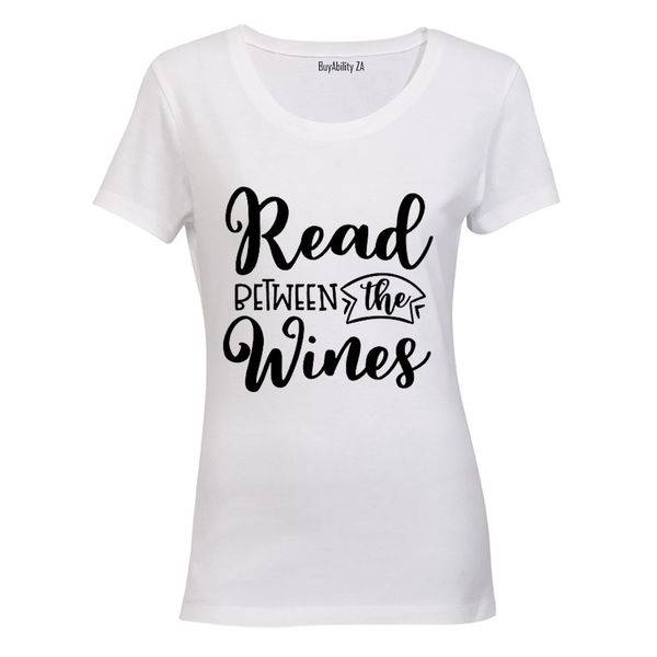 Read Between the Wines - Ladies - T-Shirt - White