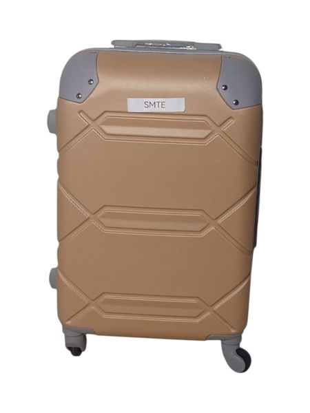 SMTE 27-Inch Luxe-Glide Hard Shell Suitcase - Rose Gold