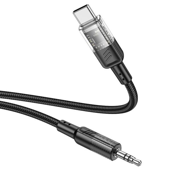 Type-C-3.5mm Audio Cable Tangle-Free Braided Cord Clear Audio Transmission