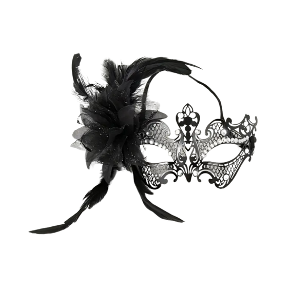 Metal Masquerade Mask with Rhinestones