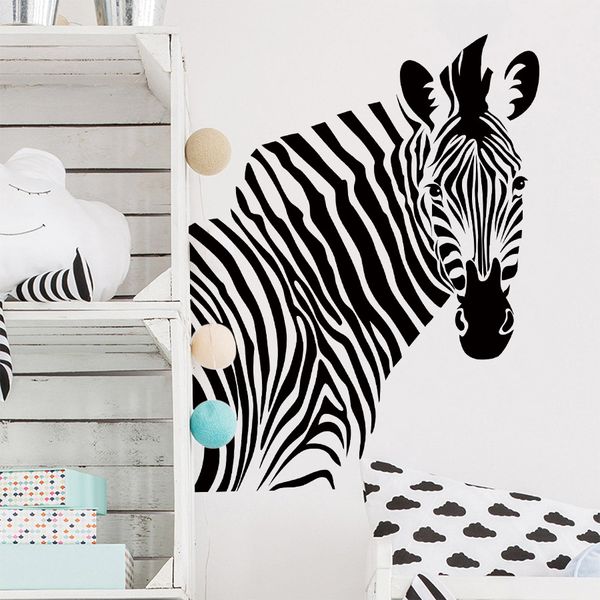 Creative Zebra Self-adhesive Decorative Wall Sticker For Rooms