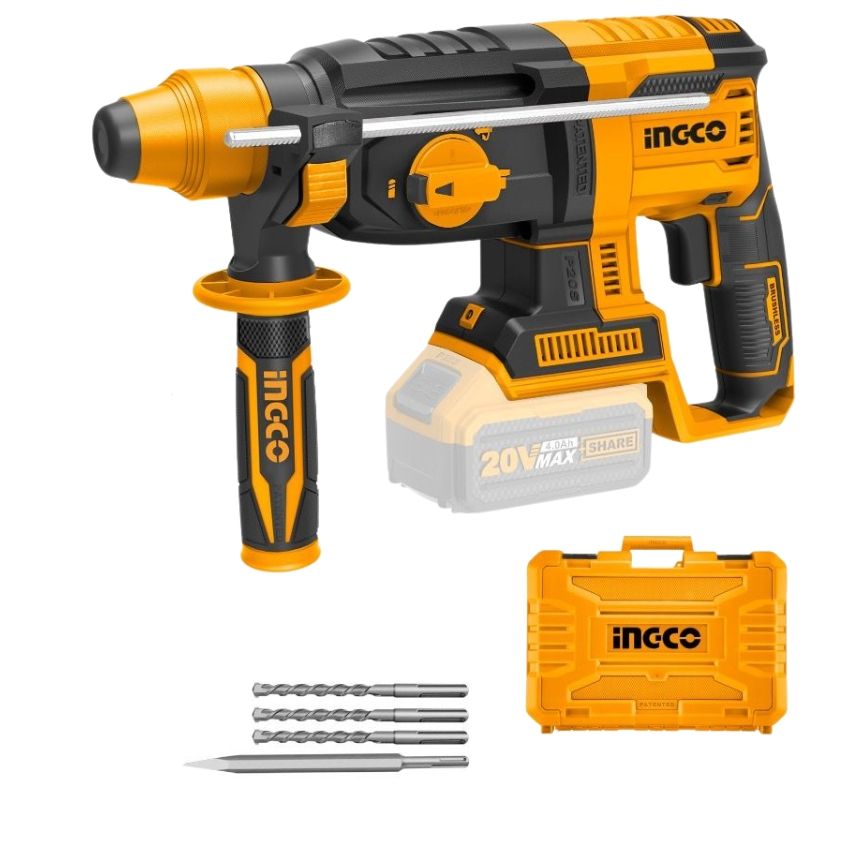 Ingco - Lithium-Ion Rotary Hammer - Unit Only