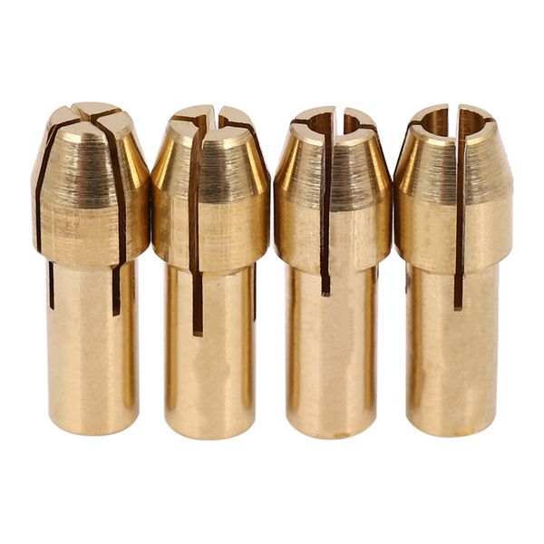 4pcs Rotary Multi Tool Collet Nut Kit Set for 0 8/ 1 6/ 2 35/ 3 2MM