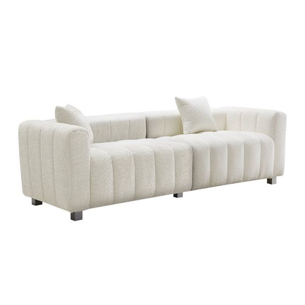 Decorotika 87.4'' Fluff Channel Sofa