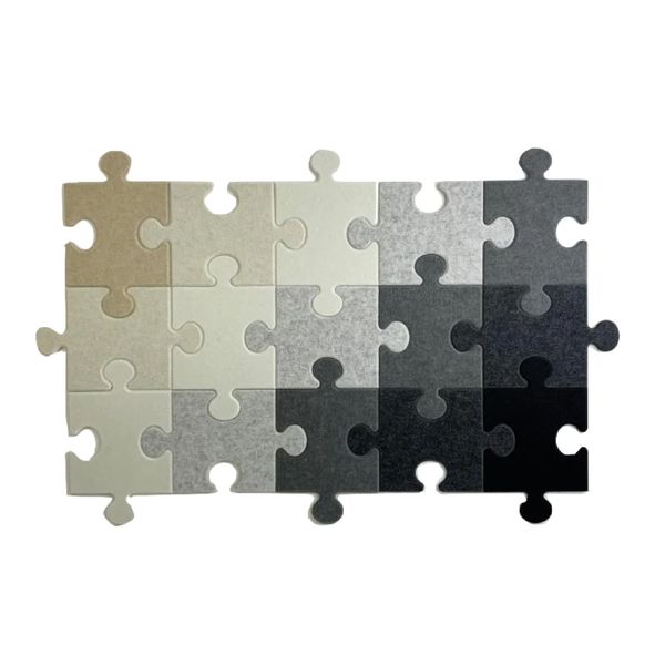 Decor Nordic Aesthetic Puzzle Piece Wall Felt Pin Boards - Set of 15 - 127cm