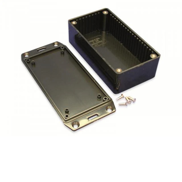 1591DFLBK ABS Enclosure Flanged Lid 150x80x52mm Black IP54