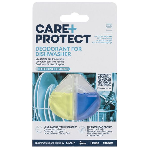 Care + Protect Universal Dishwasher Lemon Scent Deodorant