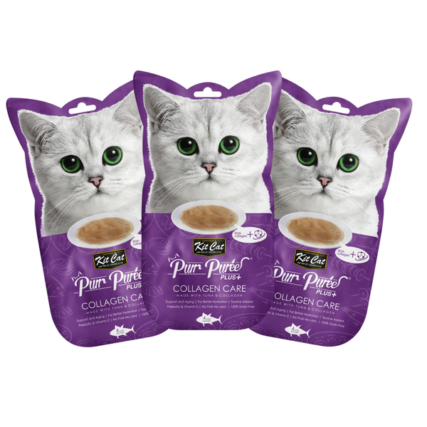 Purr Puree Plus+ Collagen Care Tuna (3 x 60g packet)