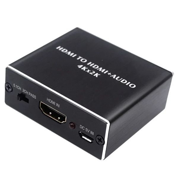 HDMI Audio Extractor 4K with Optical &amp; 3.5mm Compatible with TV Box DVD