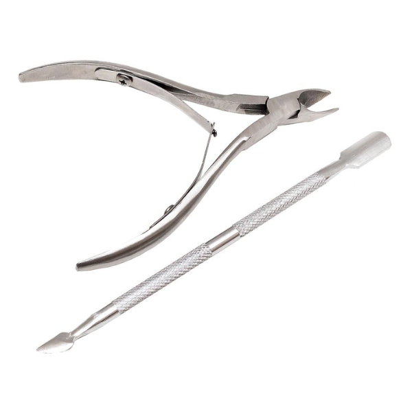 Nail Cuticle Pusher and Cuticle Cutter Set