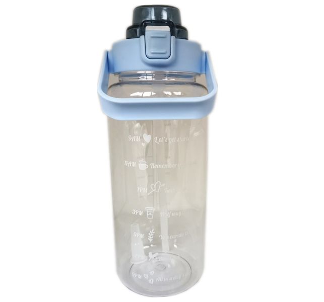 2L Water Bottle with Motivational Time Markers