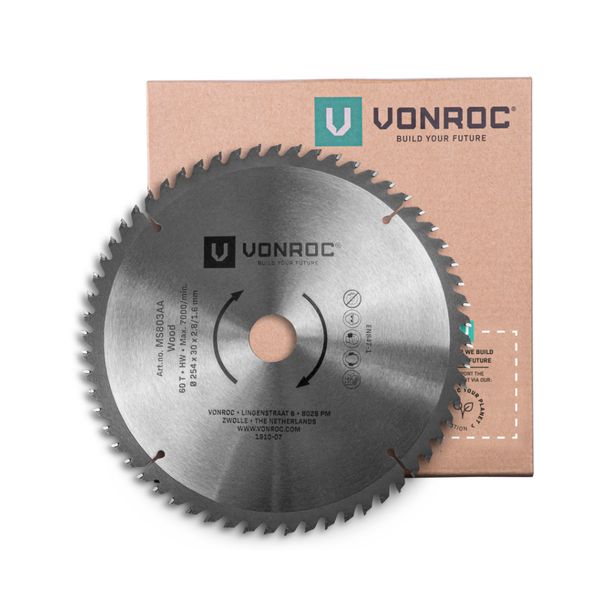 VONROC Saw Blade for Mitre Saw 254 x 30mm - 60T