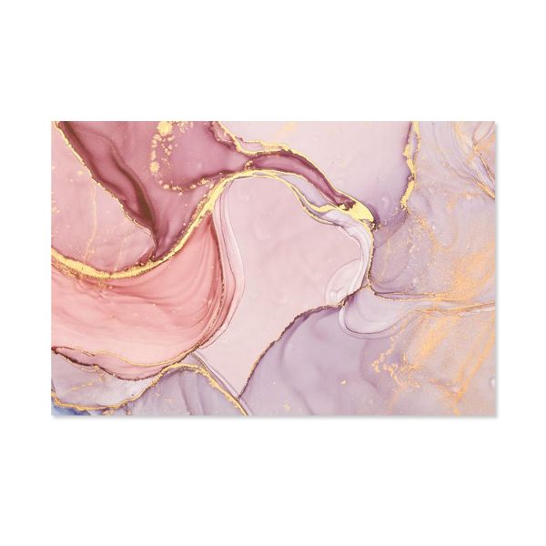 Canvas Wall Art - Pink Swirl Abstract - 150cm x 100cm