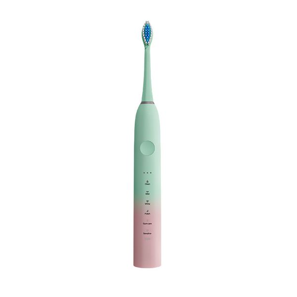 Adult Soft Bristle Electric Toothbrush 18 Modes Metal Shaft Rechargeable