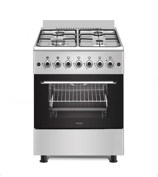 Totai Style T700E Gas Stove 4 Burner with Electric Oven 60cm
