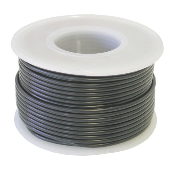 Insulated Automotive Electrical Cable - 1.25mm x 30 Metre Reel (Black)