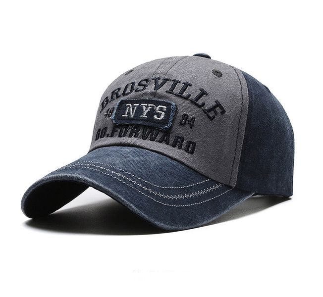 IPSTYLE Men Cap Casual Wash Embroidered Cap Curved Brim Bowler Sun Hat
