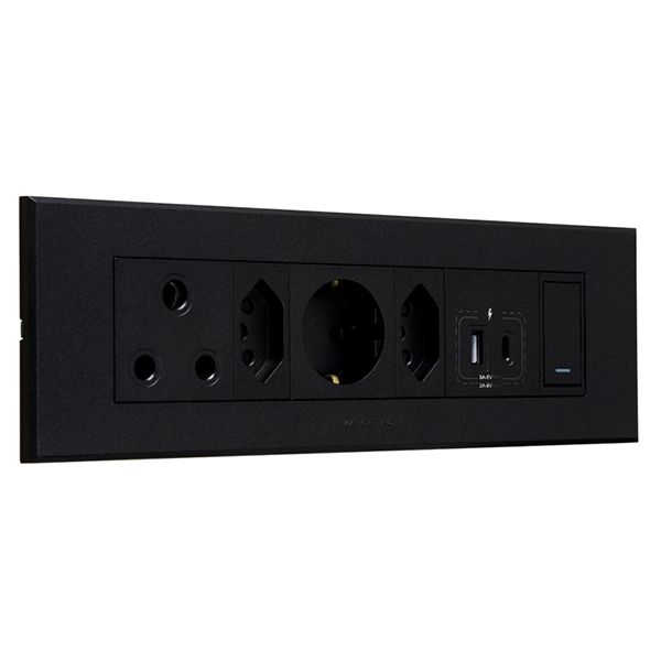 Veti 3 RSA, V-Slim, Schuko, USB-A &amp; USB-C Omni Cluster (3VOMNI1) Major Tech