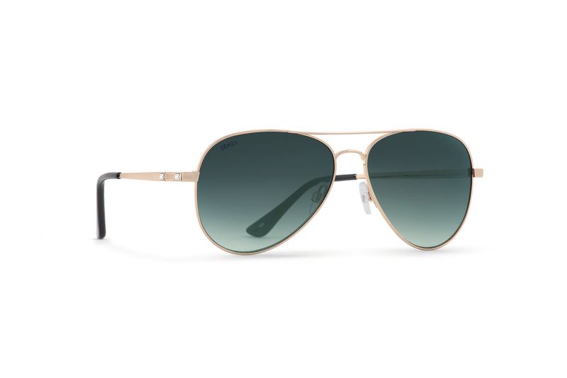 Seksy Gold Green Aviator