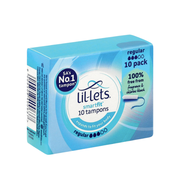 Lil-Lets-10 Regular Tampons x 6