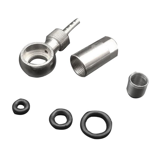Bicycle Cable End Set Hose Banjo Connector for Sram Level Red