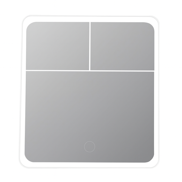 3-in-1 LED Makeup Mirror with 2x and 3x Magnification and 3 Dimming Modes