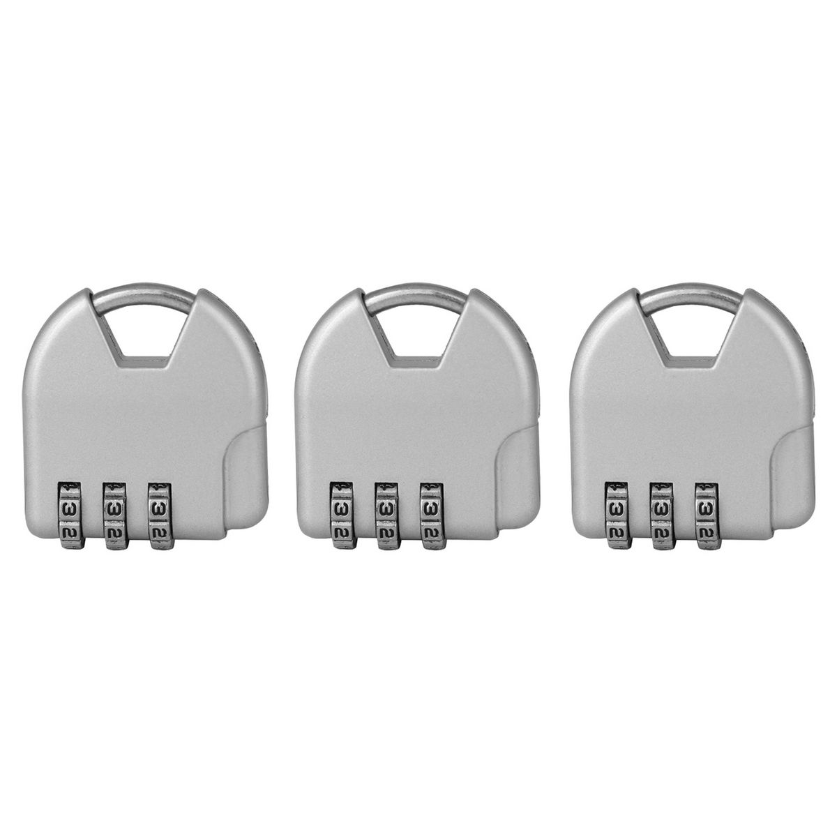Mini Combination Lock 3-Pack Bundle