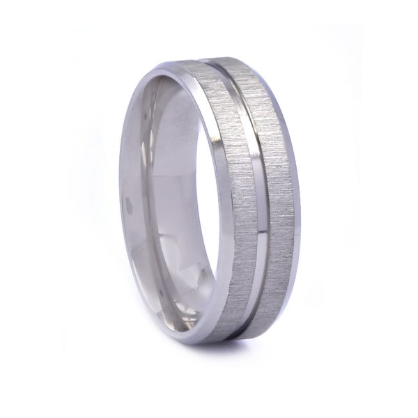 Xcalibur Matt 7mm Wide Band - Stainless Steel