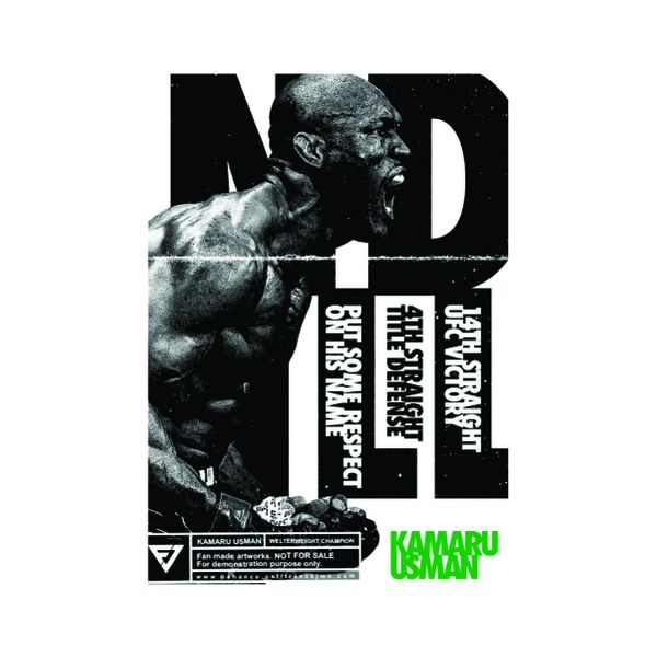 Kamaru ' The Nigerian Nightmare' 4th Champion - A1 Poster