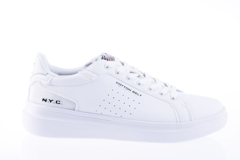 Cotton Belt Men's Drifter Sneakers-Total White