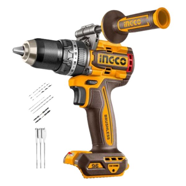 Ingco - Brushless Cordless Impact Drill (96Nm) - Tool Only P20S